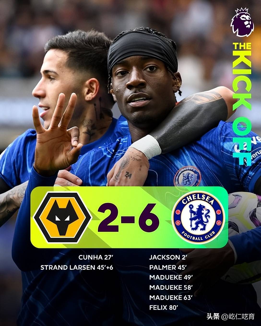 jinnianhui-关于切尔西主场胜狼队，豪取三分继续追赶的信息